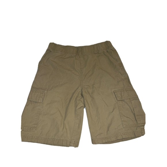 Place Boys Tan Cotton Shorts Size 16 with Pockets, Adjustable Waistband. - Picture 1 of 7